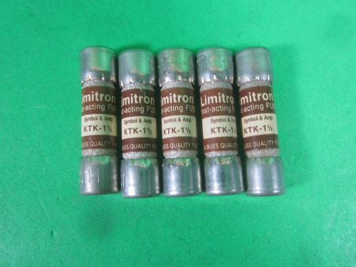 Limitron Fuse -- KTK 1 1/2 -- (Lot of 5) New