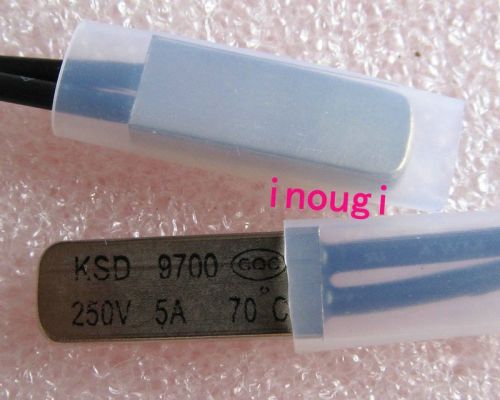 3 pcs new ksd 9700 70?c 250v 5a thermostat temperature bimetal switch nc close for sale