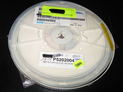 Reel of 3800 muRata NFM21PC104R1E3D LPF LC .1 uF 16V 2A EMI Filter SMT NEW