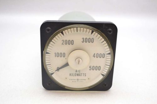 GENERAL ELECTRIC GE 50-106221FCLR1ACX 120V-AC 0-5000 AC KILOWATTS METER D430555