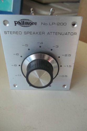 PHILMORE STEREO SPEAKER ATTENUATOR DECIBELS NO. LP-200