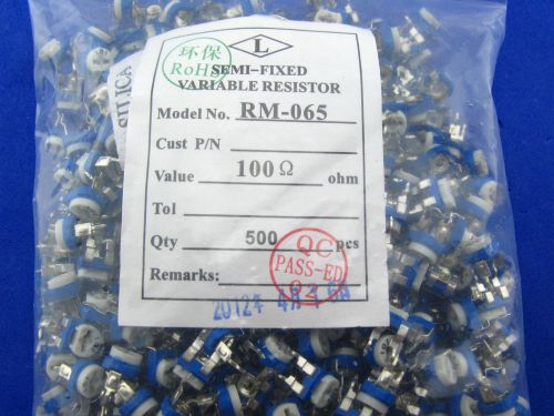 500pcs   horizontal   Variable Resistor  100R   (101)