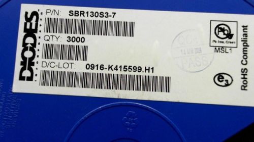 125-pcs supr barrier 30v 1a diodes sbr130s3-7 130s37 sbr130s37 for sale