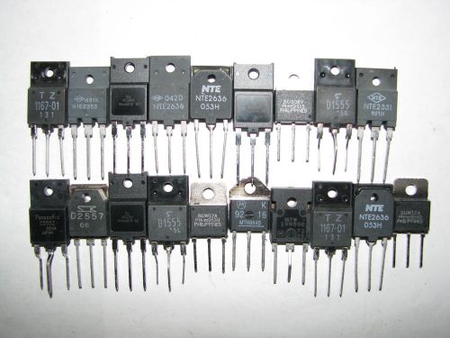 19 NOS HIGH POWER TRANSISTORS REGULATORS AMP SWITCH HI CURRENT MOSFET OUTPUT