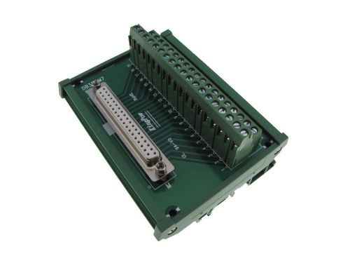 DB37 Female Signals Breakout Board Din Rail Mounting Header Screw terminals