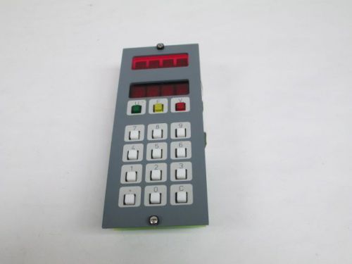 PRESSTECH 7508-1320-01 7508-1330-00-B DATA ENTRY INTERFACE PANEL CONTROL D207416