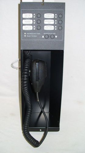 Siemens - alarm system lvm live voice master microphone &amp; enclosure *as is* for sale