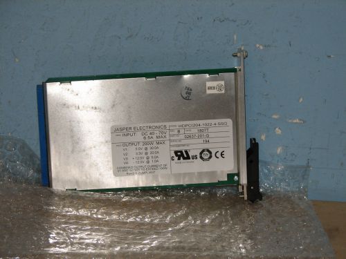 Jasper electronics hdpci204 1022 4 ssg 200w/ 36-72 vdc hot swap power supply new for sale