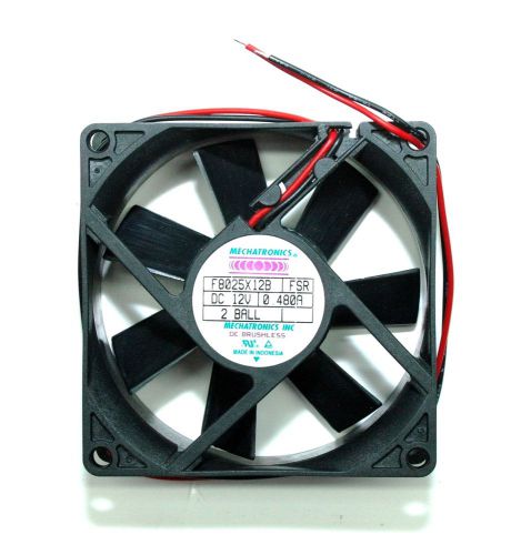 F8025X12B-FSR Mechatronics DC Fan 12V 0.48A 80mm x 80mm x 25mm New  [PZ3]