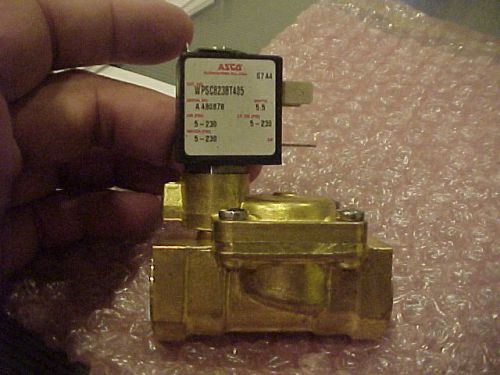 ASCO 24 VDC BRASS VALVE WPSC8238T405 NOS AIR RIDE PNEUMATIC