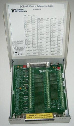 *excellent* national instruments ni scb-68 shielded connector block, r-series for sale