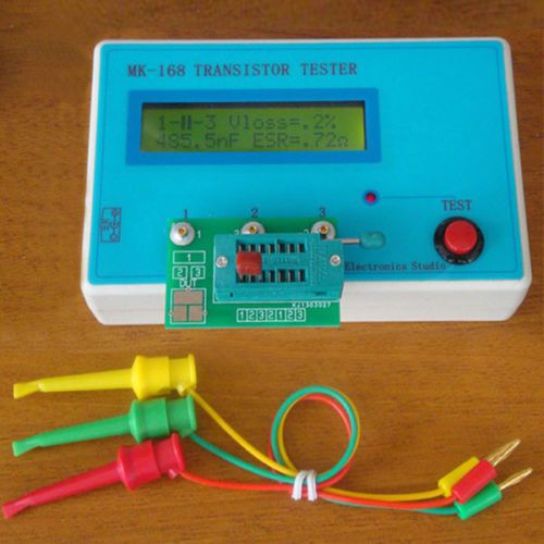 Transistor tester diode triode capacitance esr resistance meter mos pnp npn dmc for sale