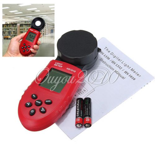 200,000 lux digital lcd pocket light meter luminometer fc measure tester+battery for sale