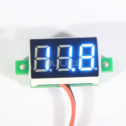 DC 2.80-32V 12 Volts Voltage Gauge Digital Electronic Voltmeter Panel Blue LED