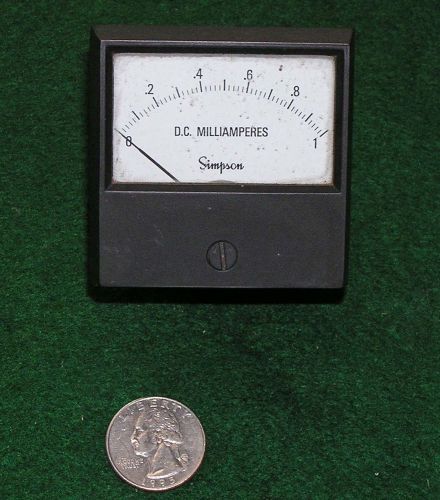 SIMPSON MODEL 0 4878 23   D.C.  MILLIAMPS PANEL METER HAM RADIO frequency