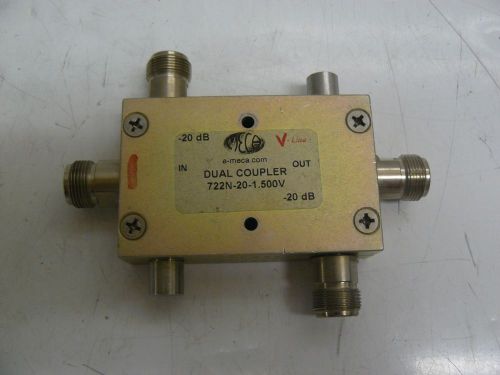 MECA 722N-20-1.500V DUAL COUPLER -20DB LOW LOSS DIRECTIONAL COUPLER