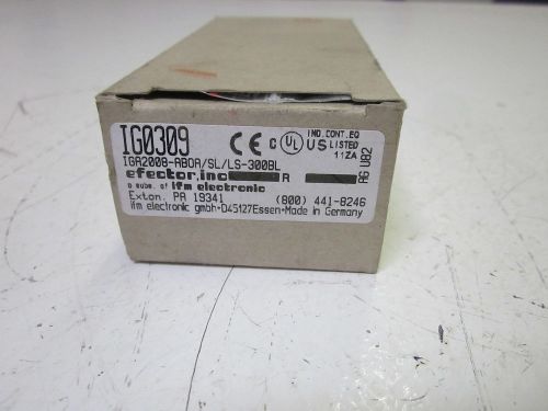 EFECTOR IG309 PROXIMITY SWITCH  IQA2008-AB0A/SL/LS-300BL *NEW IN A BOX*