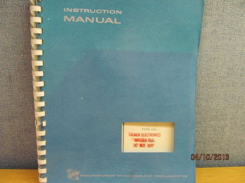 TEKTRONIX 114 Pulse Generator Operating/Maintenance Inst Manual/schematics