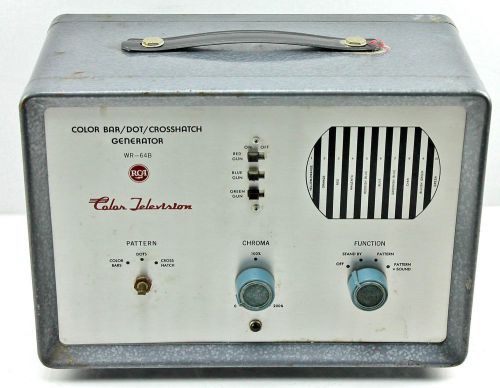 Vintage RCA Color Television Color Bar Dot Crosshatch Generator WR-64B 1964