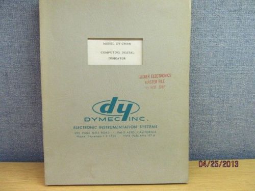 Agilent/HP DY-2500N Computing Digital Indicator Operating Maintenance/schematics