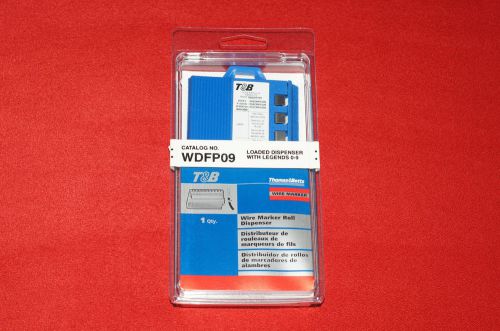 Thomas &amp; betts wdfp09 wire marker roll dispenser numbers 0-9 brand new for sale