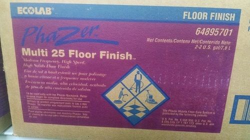 Ecolab Phazer Monostar Multi-25 Medium Solids Floor Finish (Case of 2/2 Gallons)