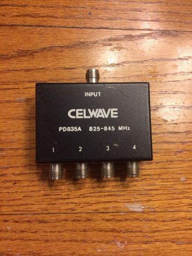 CELWAVE PD835A 825-845 MHZ DUPLEXER SPLITTER 4 WAY Free Shipping