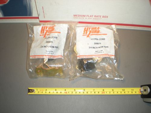 LOT OF 2 HYDRA-ZORB 200075 3/4&#034; NOM PIPE CLAMP ASSEMBLY NIB