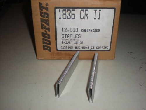 Duo-Fast 1836CR II  12,000 Galvanized 18 Gauge Staples