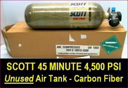 SCOTT 4500psi AIR TANKS - CARBON FIBER - ALL UNUSED