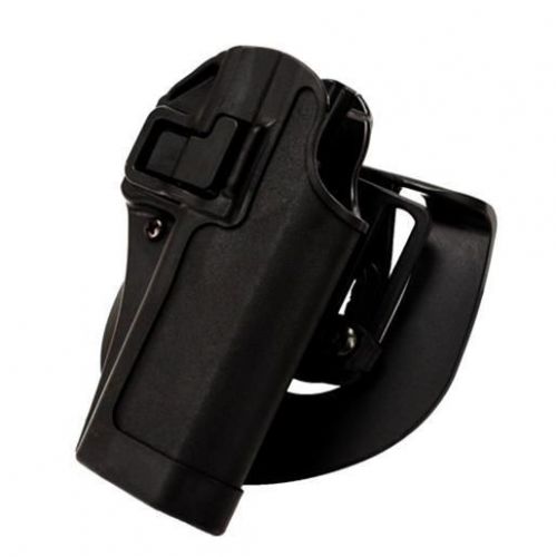 BlackHawk 410519BK-R Serpa CQC Belt &amp; Paddle Holster Plain Matte Black Finish