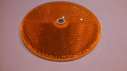 100 AKT #18 Round Amber Reflectors / Delineators 3&#034;