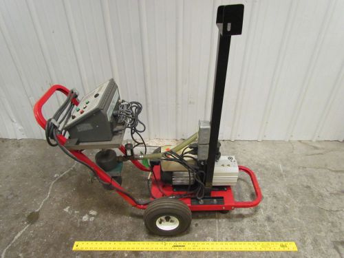 Hi-Vac Pump + Gauge Cart w/Trivac D10E Pump + APC-1 Vacuum Process Controller