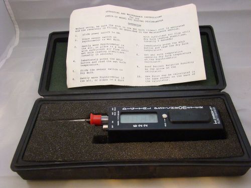 Electronic Digital Psychrometer Model 622 For HVAC Used