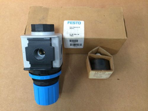 FESTO Pneumatic Regulator LR-M2-N3/8-10G 179024 W/ Gauge New