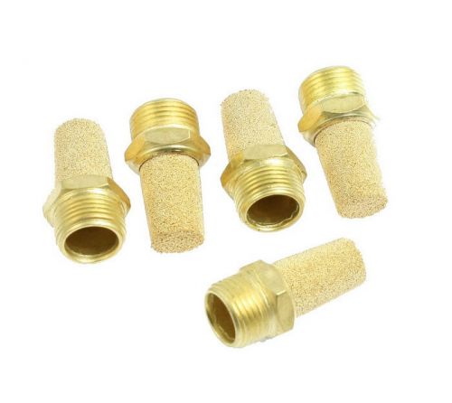 5 Pcs Pneumatic 3/8&#034; PT Thread Absorb Noise Exhaust Silencer Muffler