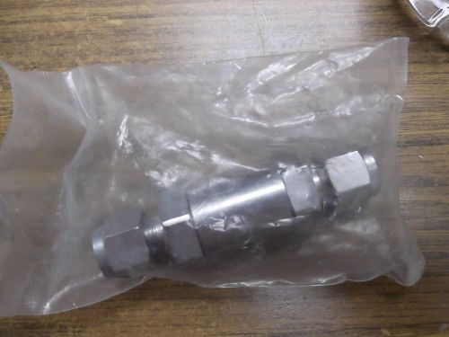 GENERANT POPPET CHECK VALVE PART NUMBER PCV-6TSS-V 3/8&#034; TUBE X 3/8&#034; TUBE SS