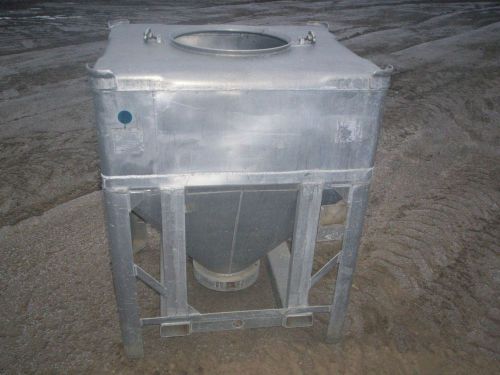 Tote bin, Resin Bin,  Aluminum hopper bin,  Stackable  Portable Forklift tote