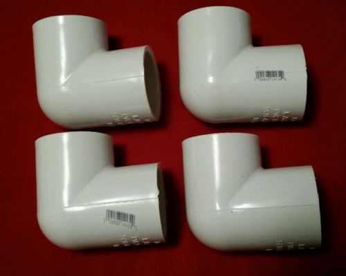 LOT OF 4: 90 Degree Ell Elbow 1 1/4&#034; SLP X 1 1/4&#034; FIPT SCH40 LASCO D2466