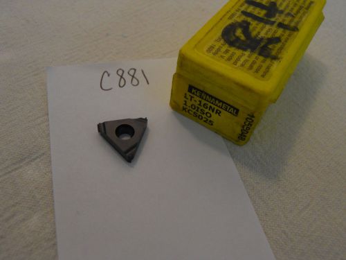 10 NEW KENNAMETAL LT-16NR 1.0ISO THREADING CARBIDE INSERTS. GRADE: KC5025 {C881}