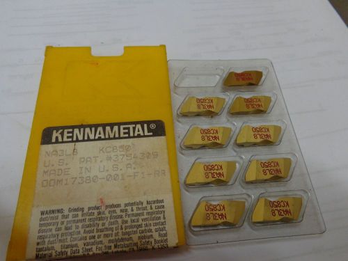 9 KENNAMETAL CARBIDE GROOVING INSERTS NA3L8 KC850 STK1633