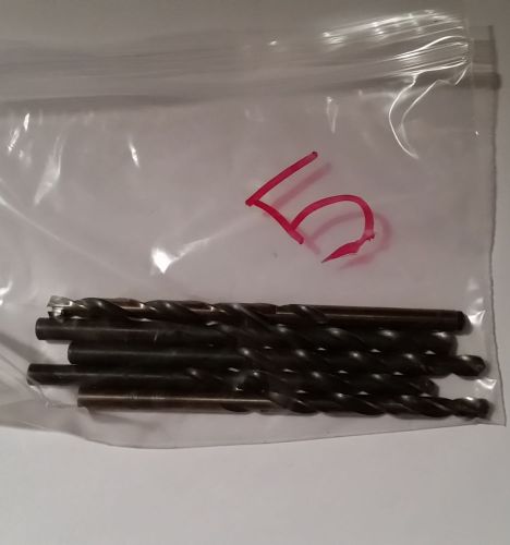 5 #5 HSS 3&#034; Long Drill Bits