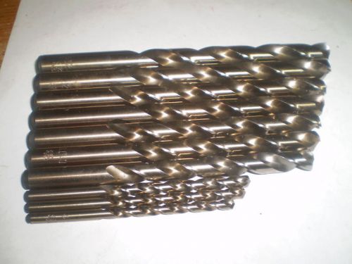 10 ASSORTED HS COBALT MM SPLIT POINT DRILL BITS