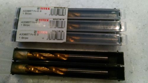 WALTER TITEX A3385TIN-6.9  CARBIDE COOL THRU DRILL LOT OF 5