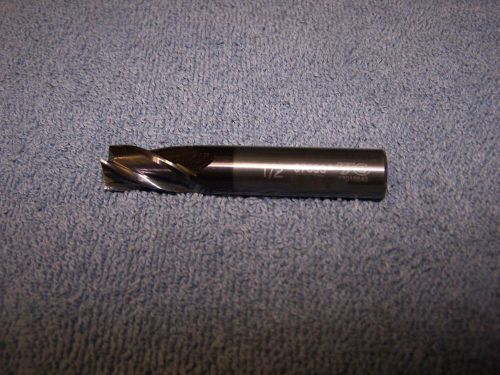 RE-SHARPENED 1/2&#034;  SOLID CARBIDE 4 FLUTE ENDMILL