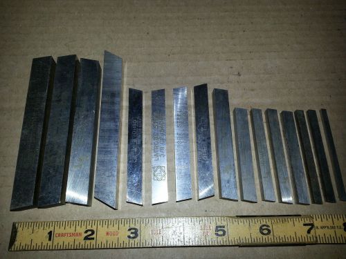 MACHINIST&#039;S LOT NEW HSS LATROBE MOMAX COBALT CIROLE 1/4-1/2&#034; LATHE TOOL BIT S