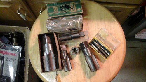 Lot of pipe taps and dies- tools lamp parts refurbish restore upcycle CRAFTSMAN