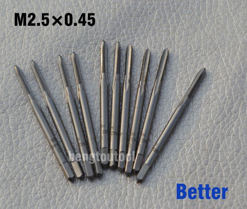 Lot 10pcs metric hss plug taps m2.5 m2.5x0.45mm right hand machine taps better for sale