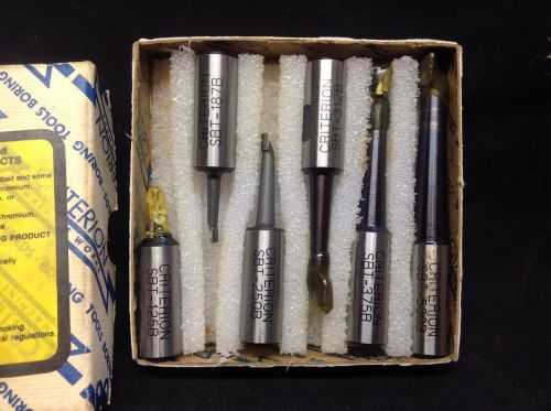 Criterion 7S-B6 Carbide Tipped Boring Tool Set