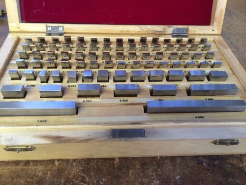 81 pc Steel Gage Block Set Harden Gauges Gauge Block Grade B